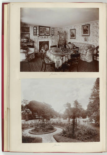Photograph of the Garden Room at Cambridge Cottage, Kew, 1904