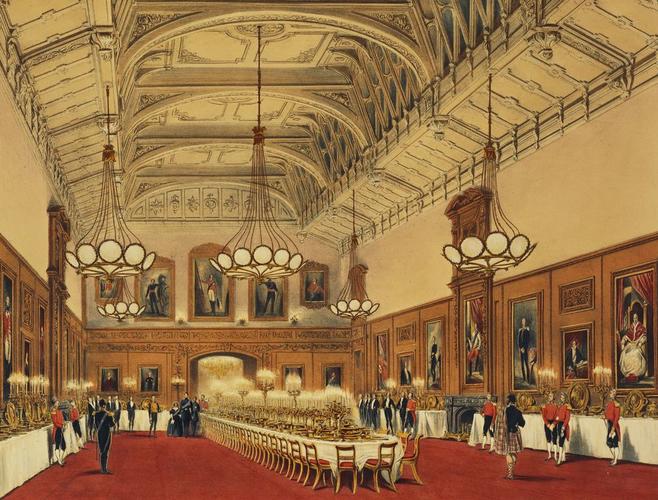 Master: Views of the Interior and Exterior of Windsor Castle
Item: The Waterloo Gallery