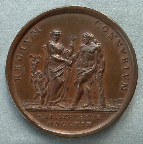 Medal commemorating the marriage of Prince James (III) and Princess Clementina Sobieski