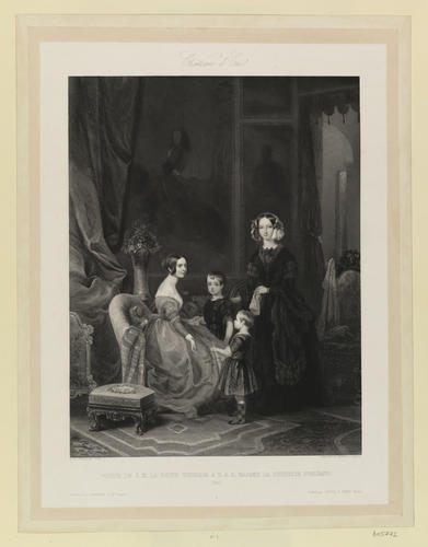 Queen Victoria with the Duchess of Orleans, 1843 Queen Victoria with the Duchess of Orleans, 1843