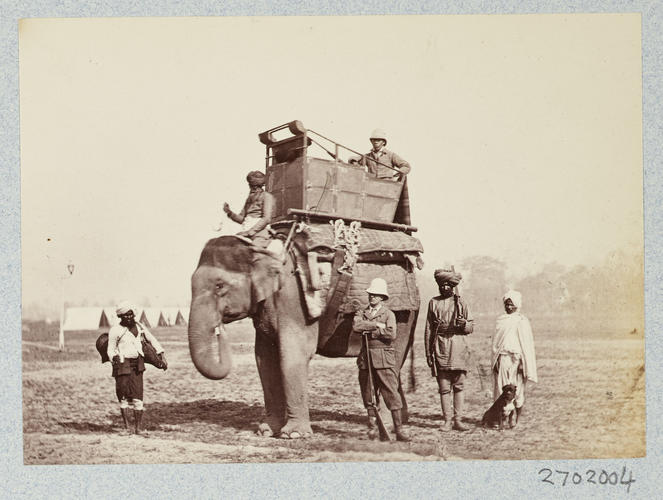 Charles William de la Poer, 1st Baron Beresford (1846-1919) and Elephant: Prince of Wales Tour of India 1875-6 (vol. 6) Charles William de la Poer, 1st Baron Beresford (1846-1919) and Elephant: Prince of Wales Tour of India 1875-6 (vol. 6)