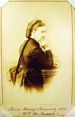 Miss Mary Stewart, laer Mrs Mckenzie