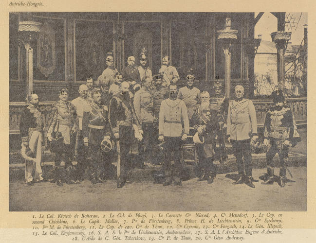 Representatives of Austria-Hungary at the coronation of Nicholas II, Emperor of Russia Representatives of Austria-Hungary at the coronation of Nicholas II, Emperor of Russia