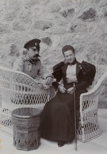 Grand Duke George Mikhailovich and Grand Duchess Maria Georgievna, when Princess Maria of Greece and Denmark Grand Duke George Mikhailovich and Grand Duchess Maria Georgievna, when Princess Maria of Greece and Denmark
