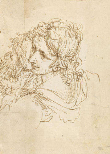 Heads of a girl and an old man Heads of a girl and an old man