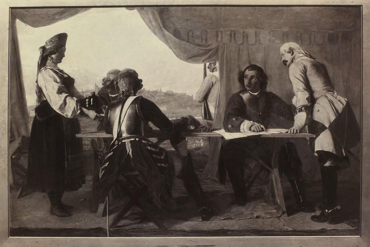 'Peter the Great's first interview with Catherine' 'Peter the Great's first interview with Catherine'
