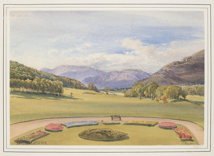 Balmoral: view from the Queen's sitting-room