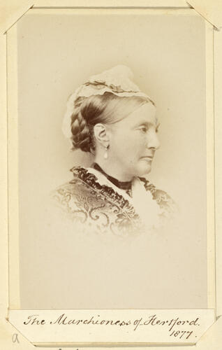 The Marchioness of Hertford. 1877. [Royal Household Portraits. Volume 55. ]