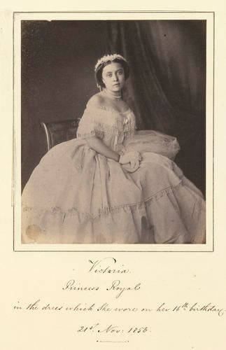 Victoria, the Princess Royal, later Empress of Germany (1840-1901), on her sixteenth birthday