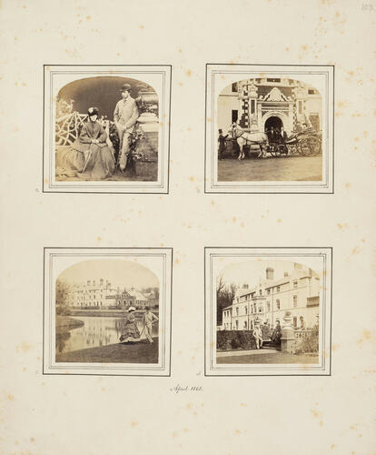 King Edward VII when Albert Edward, Prince of Wales and Queen Alexandra, when Princess of Wales