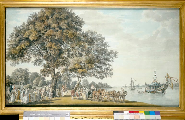 The Chinese junk afloat on Virginia Water