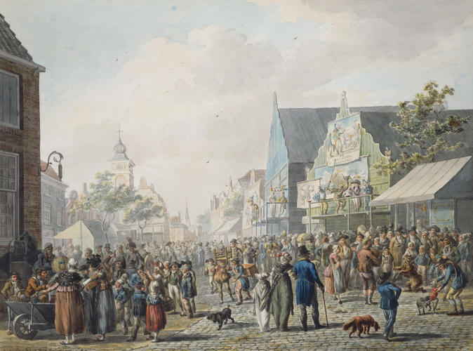 A town fair with 'The Capture of Cairo'