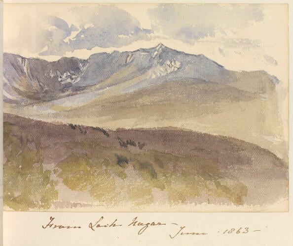 Master: SKETCHES FROM NATURE V. R. 1862 TO 1866
Item: From Loch Nagar