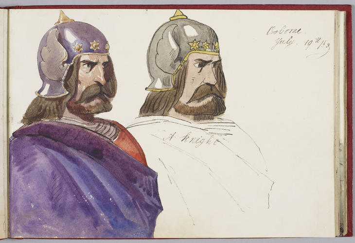 Master: Albert Edward's Teaching Sketch Book (Later Edward VII) 1853-54
Item: A knight