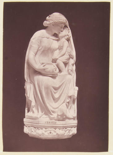 Charity: A figure in the niche of Albert, Prince Consort's Cenotaph, Albert Memorial Chapel, Windsor