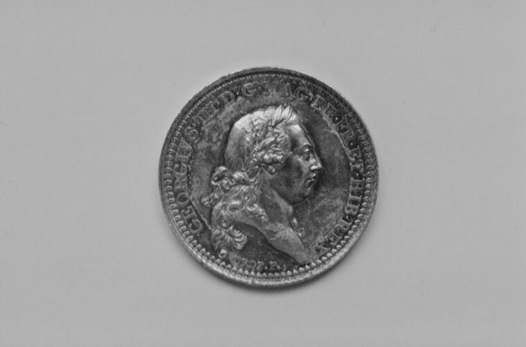 Great Britain. Medal commemorating the Recovery of King George III from illness, 1789 Great Britain. Medal commemorating the Recovery of King George III from illness, 1789