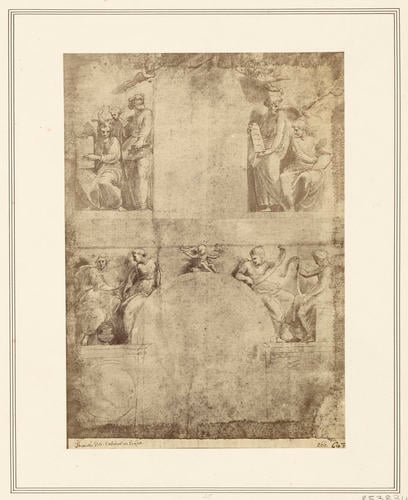 A study for the Chigi chapel frescoes in Santa Maria della Pace, Rome