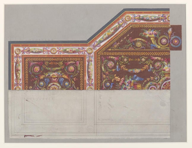 Design for the carpet for the Large Drawing Room (The Crimson Drawing Room), Windsor Castle