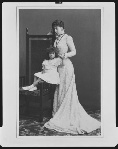The Grand Duchess of Hesse and her daughter, Princess Elizabeth, 1898 [in Portraits of Royal Children Vol. 44 1897-1899]