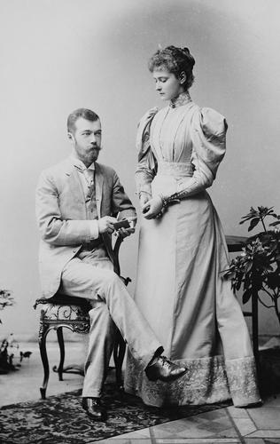 Nicholas II, Emperor of Russia, when Tsesarevich and Alexandra Feodorovna, Empress of Russia, when Princess Alix of Hesse