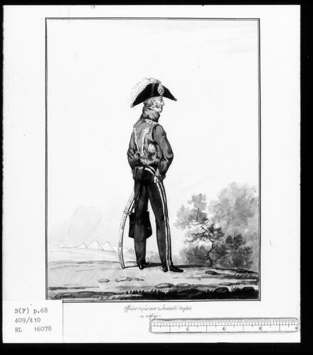 British Army. 'Officier Supérieur de Hussards Anglais. ' British Army. 'Officier Supérieur de Hussards Anglais. '