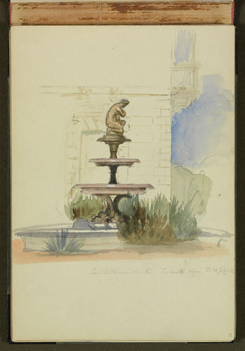 Master: SKETCHES FROM NATURE V. R. MDCCCXLV TO MDCCCLII
Item: Fountain on the Terrace - Osborne