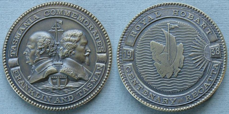Australia. Medal commemorating the Royal Hobart Centenary Regatta Australia. Medal commemorating the Royal Hobart Centenary Regatta