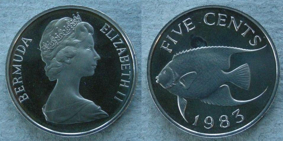 Bermuda. Proof 5 cents, 1983 Bermuda. Proof 5 cents, 1983
