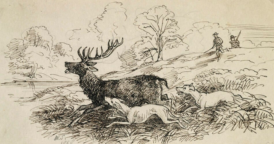 Master: Album belonging to Princess Louise
Item: A Stag Hunt