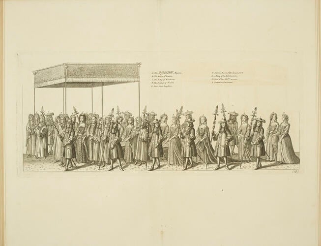 The History of the Coronation of the most high, most mighty, and most excellent monarch, James II . . . and of his Royal Consort Queen Mary, solemnized in the Collegiate Church of St Peter . . . on 23rd April, . . . 1685 / by Francis Sandford The History of the Coronation of the most high, most mighty, and most excellent monarch, James II . . . and of his Royal Consort Queen Mary, solemnized in the Collegiate Church of St Peter . . . on 23rd April, . . . 1685 / by Francis Sandford