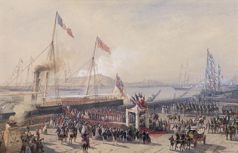 Queen Victoria landing at Boulogne, 18 August 1855 Queen Victoria landing at Boulogne, 18 August 1855