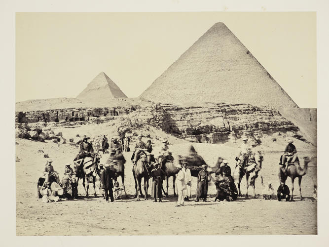 [The Prince of Wales and group at the Pyramids, Giza, Egypt]
