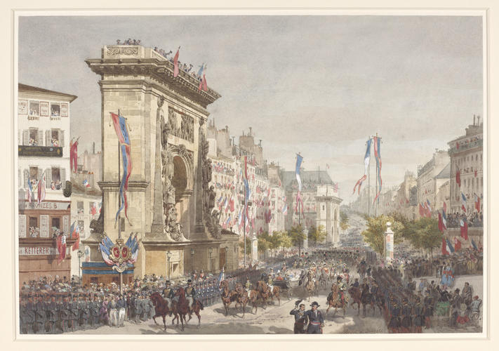 The entry of Queen Victoria into Paris, 18th August 1855