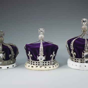 Queen Alexandra, Queen Elizabeth and Queen Mary's crowns